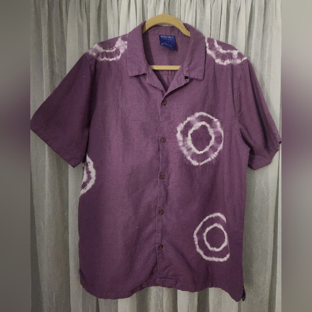 Without Walls Men's Purple Spiral Shirt